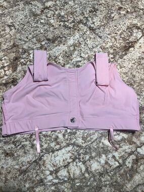 Soft Support Pink Crop Bralette - post Surgical Bra